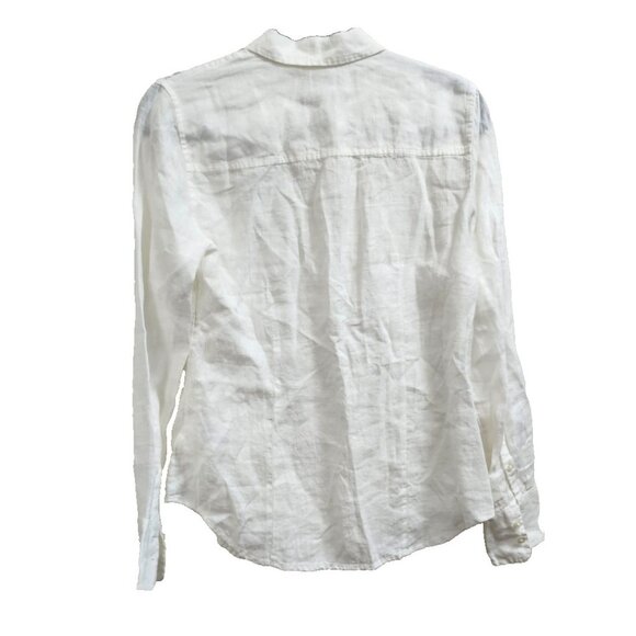 BAIRD McNUTT IRISH LINEN for J.CREW Wren Slim Shirt Size 2 - Picture 9 of 13